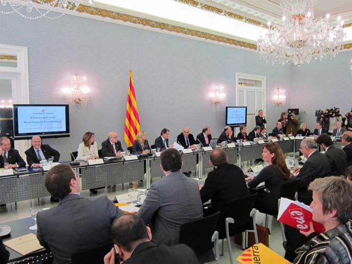 Cumbre de Artur Mas en el Palau de Pedralbes