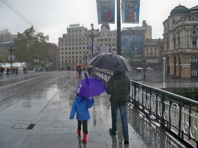 Lluvia en Bilbao