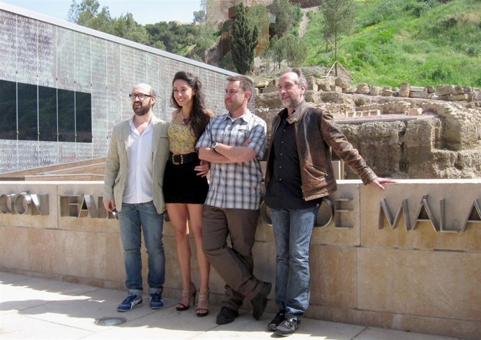 Javier Cámara, Oona Chaplin, Tom Fernández y Gonzalo de Castro en la presentació