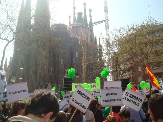Marcha por la vida en Barcelona