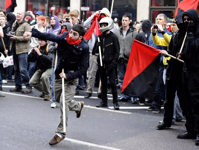 Protestas en Londres contra las medidas de recorte del Gobierno