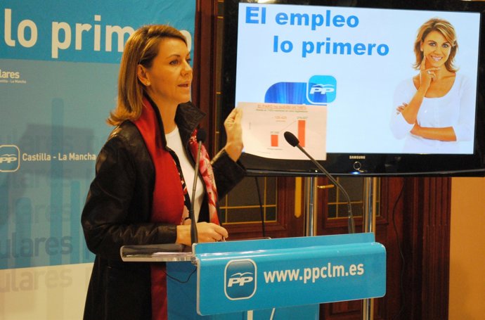 cospedal en guadalajara con grafico