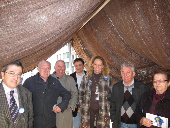 Noemí Martín en un acto de sensibilización a la cooperación