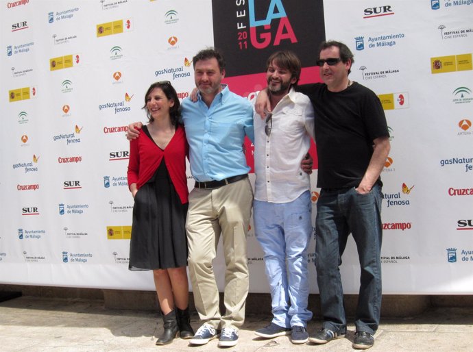 Malena Alterio, Max Lemcke, Fernando Tejero y Jorge Bosch en la presentación de 