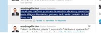 Gallardón envía el "más cariñoso y cercano" de los "abrazos y recuerdos" a la edil de IU agredida