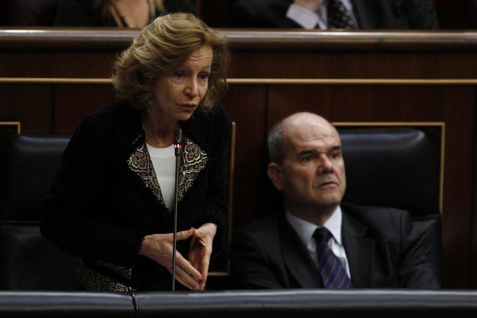 Salgado y Chaves en el Pleno del Congreso