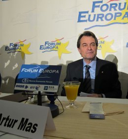 Artur Mas, en el Fórum Europa