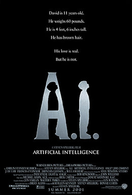 Cartel de la películo Inteligencia Artificial