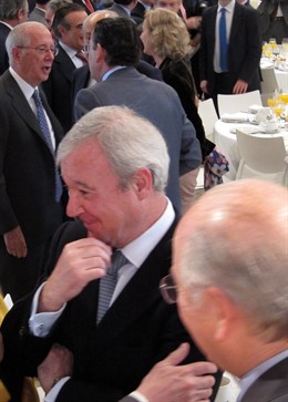 El presidente de Murcia, Ramón Luis Valcárcel, en un desayuno organizado por ABC
