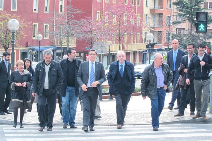 Patxi López en Trapagaran.