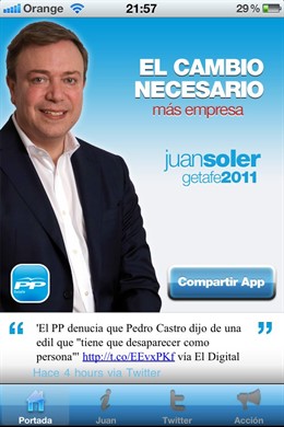 Aplicación para el iPhone de Juan Soler