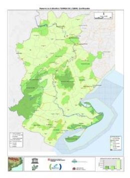 Mapa de la Reserva de la Biosfera de Terres de l'Ebre