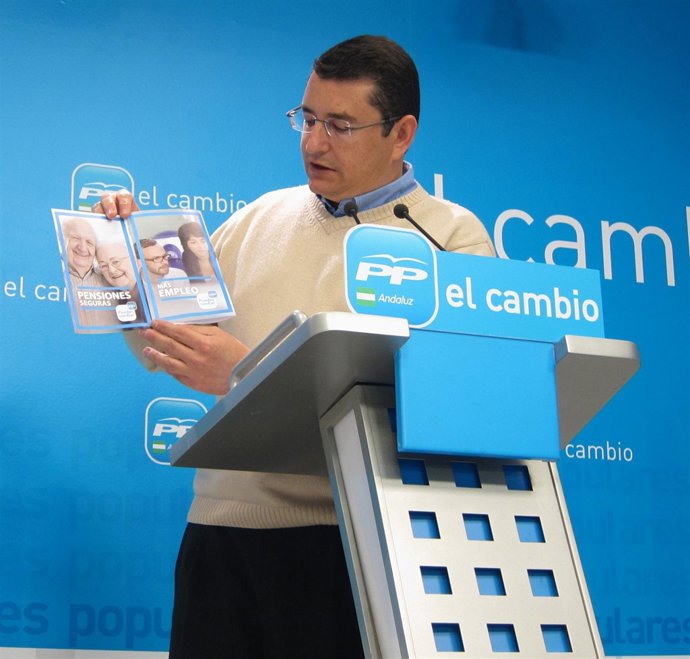 Antonio Sanz, hoy en rueda de prensa