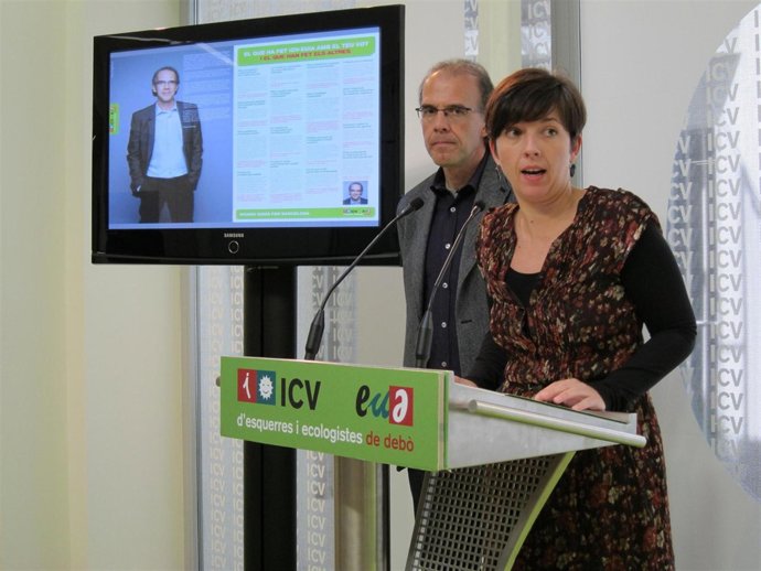 Laia Ortiz y Ricard Gomà (ICV)