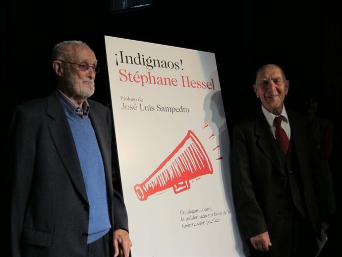Stephane Hessel y José Luis Sampedro