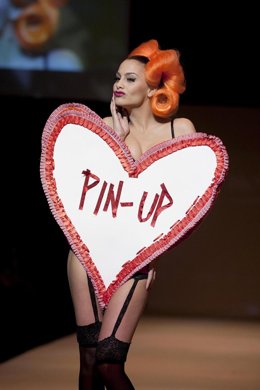 Una de las protagonistas del desfile de Aspelza