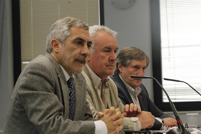 Gaspar Llamazares, Cayo Lara y Willy Meyer