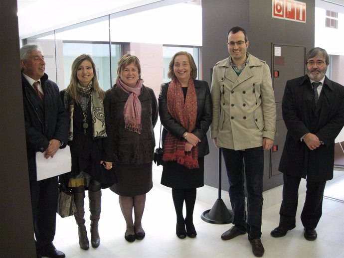 La consejera de Salud del Gobierno de Navarra, María Kutz, en el centro de salud