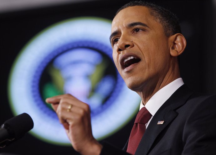 El presidente de Estados Unidos, Barack Obama, durante un discurso a la nación e