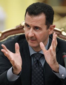 Primer plano de Bashar al Assad