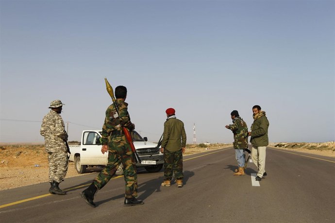 Fuerzas rebeldes en Libia