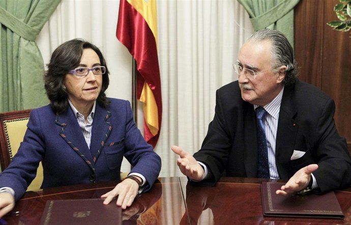 Rosa Aguilar e Iñaki Azkuna