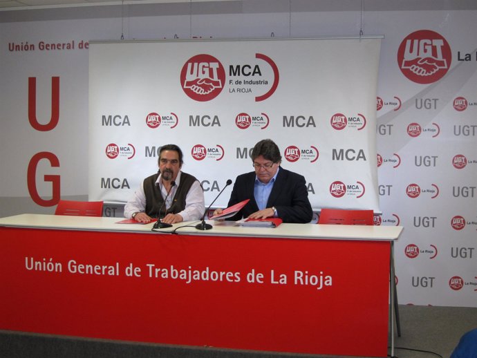 Pedro Soldevilla y Rogelio Mena, MCA-UGT