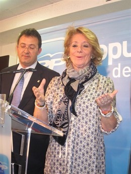 Aguirre durante rueda de prensa en Leganés