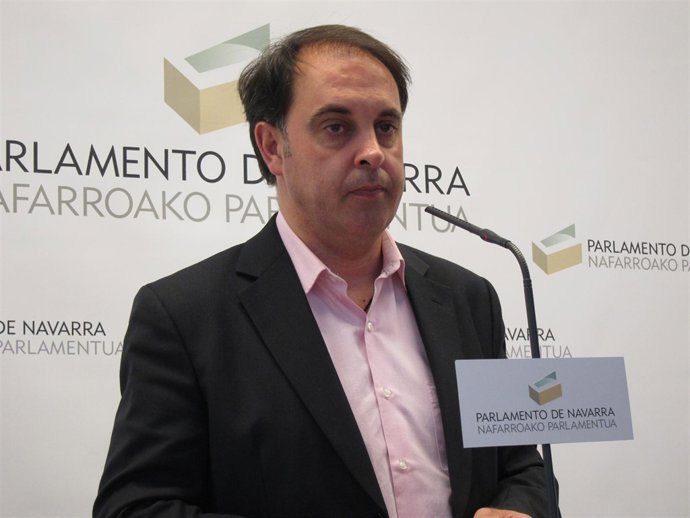 El portavoz de IUN en el Parlamento de Navarra, Ion Erro.