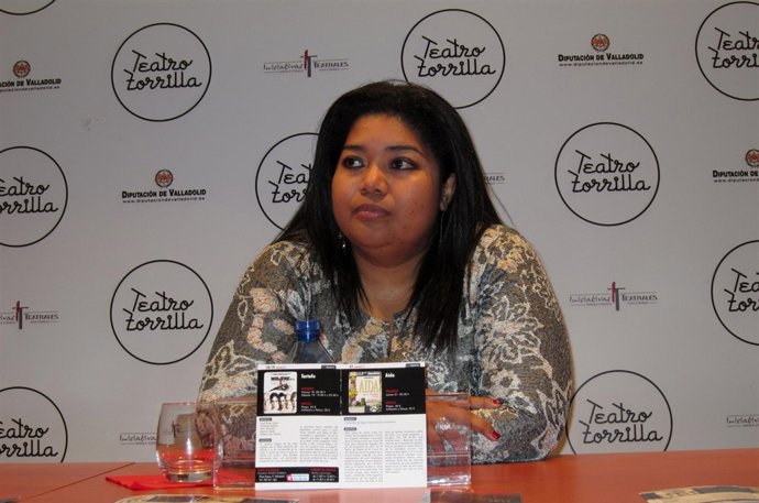 La soprano Lucrecia García en la presentación de Aida 