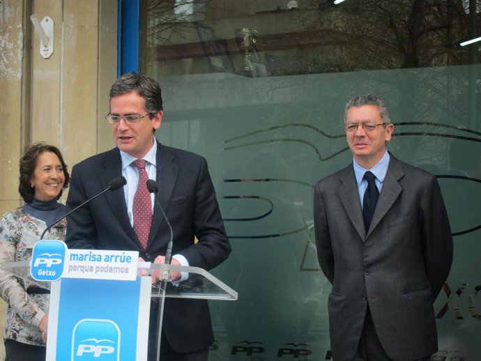 Antonio Basagoiti en un acto en Getxo.