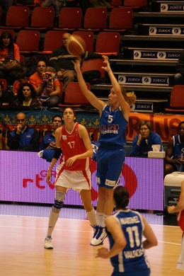 Marta Fernández, jugadora del Ciudad Ros Casares