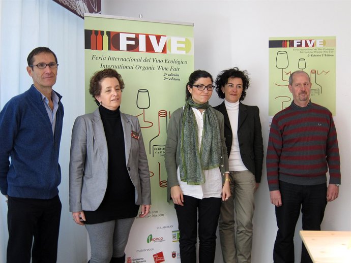 Presentación de la II Feria Internacional de Vino Ecológico en Pamplona.
