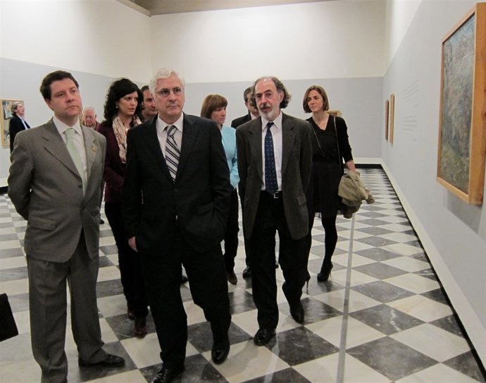 Barreda visita la exposición de Benjamín Palencia