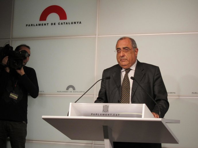 El presidente del grupo parlamentario del PSC, Joaquim Nadal