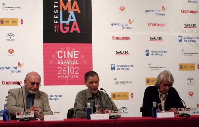 El director de fotografía José Luis Alcaine durante la rueda de prensa del Premi
