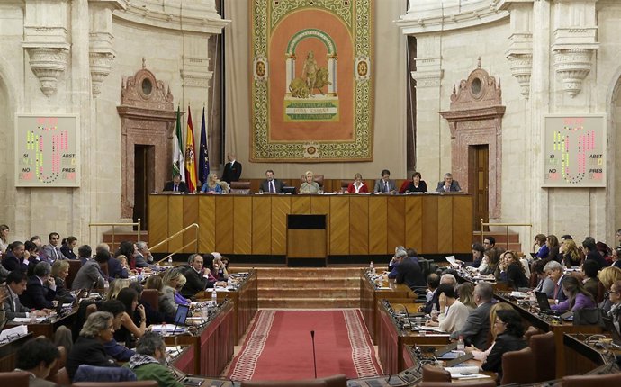 Pleno del Parlamento andaluz