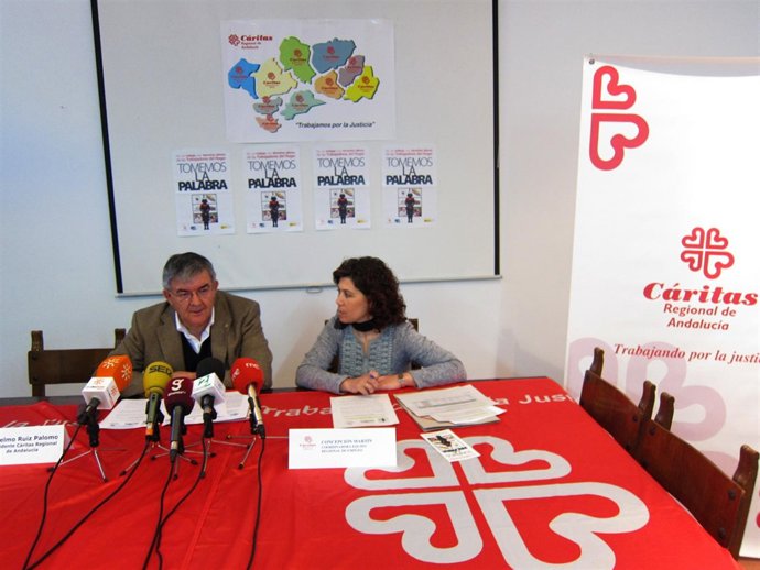 Cáritas Regional de Andalucía lanza la campaña 'Tomemos la palabra. Por un traba