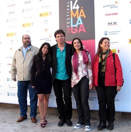 El equipo de la película 'Hora menos' presentada en el Festival de Málaga Cine E