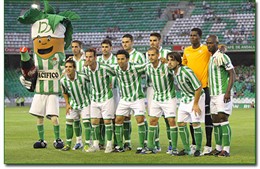 La plantilla del Betis, en un partido