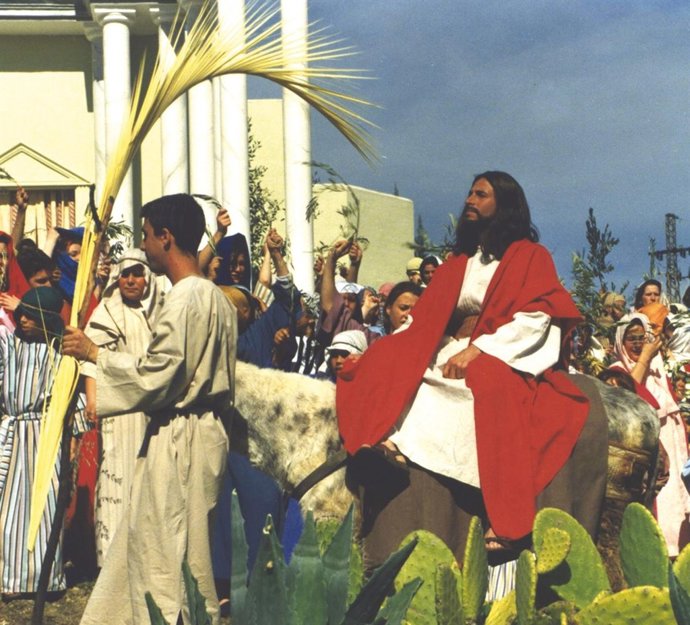 Representación de El Paso de Riogordo, en Málaga, declarada Fiesta de Interés Tu