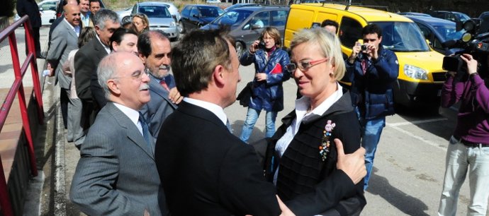 Eva Almunia en su visita a Andorra