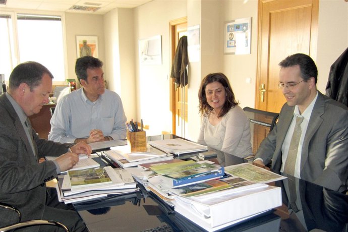 Martín con el grupo La Encina