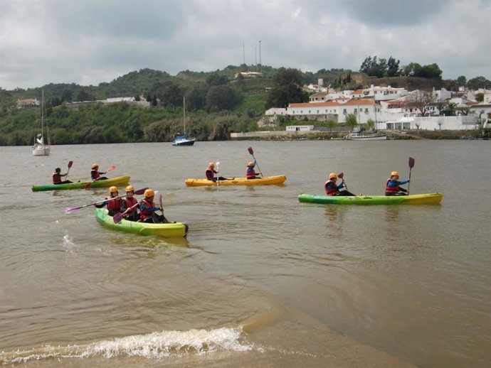 Alumnos del curso de turismo confinanciado por la Junta y Diputación de Huelva.