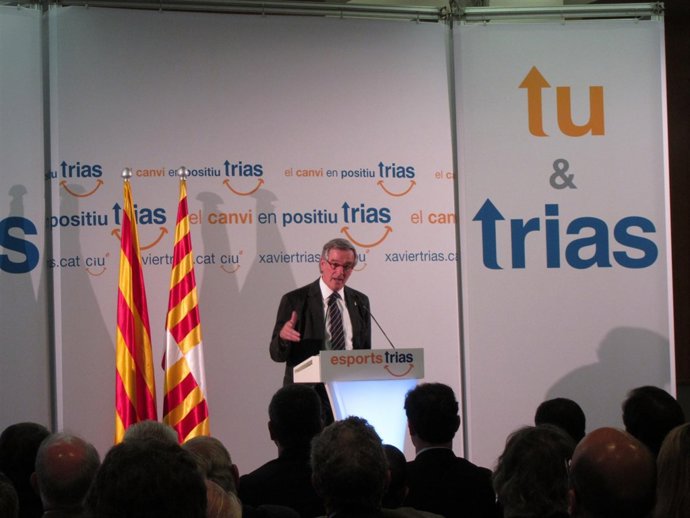 El candidato a la Alcaldía de Barcelona, Xavier Trias