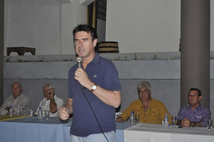 El presidente del PP Canario, José Manuel Soria, durante su visita a Venezuela