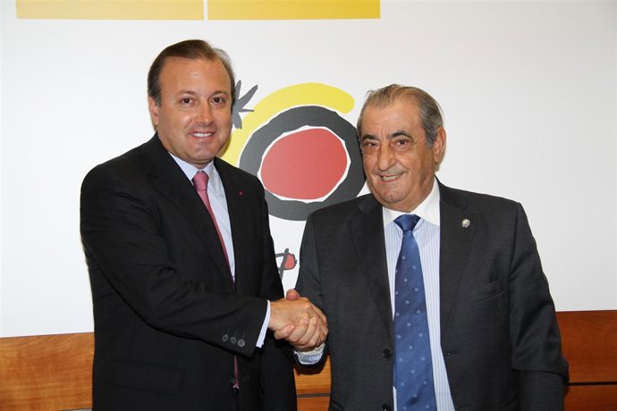 Joan Mesquida y el presidente del grupo Globalia, Juan José Hidalgo