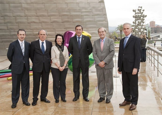 Bilbao y Lanaspa con Vidarte y Muguruza