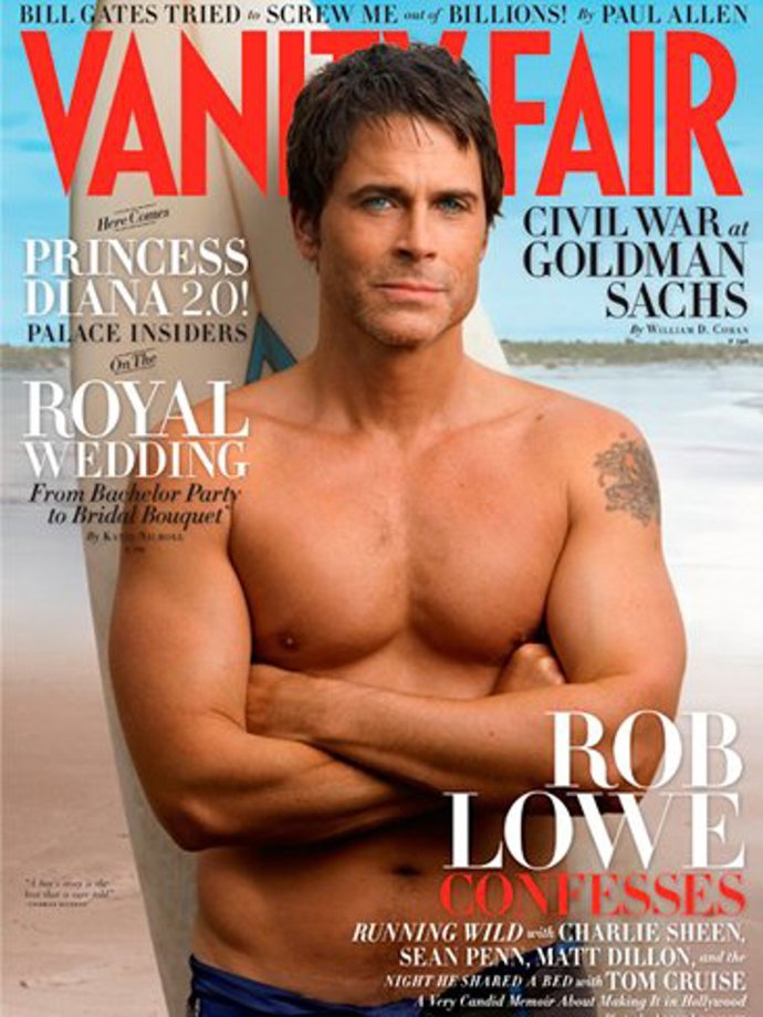 Portada Vanity Fair Rob Lowe