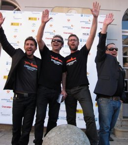 Miembros de la película Crebinsky dentro del Festival de Cine de Málaga